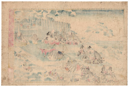 I RONIN PRESSO LA TOMBA DI LORD EN'YA (Utagawa Kuniteru)