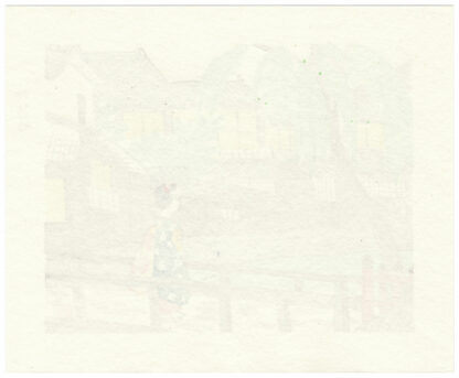 SALICE E MAIKO AL PONTE TATSUMI (Tokuriki Tomikichiro)