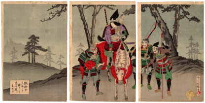 LA GUERRIERA TOMOE GOZEN (Utagawa Kuniteru III)