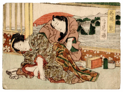 AMANTI A FUTAMIGAURA (Utagawa Kuninao)
