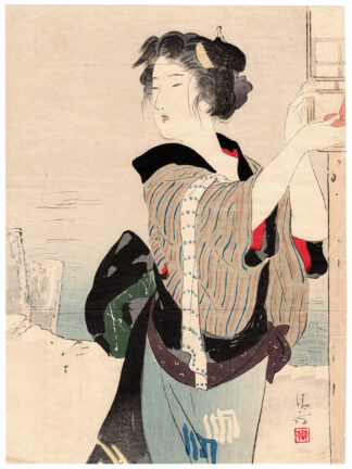 RAGAZZA DI UNA CASA DA TÈ (Kaburagi Kiyokata)