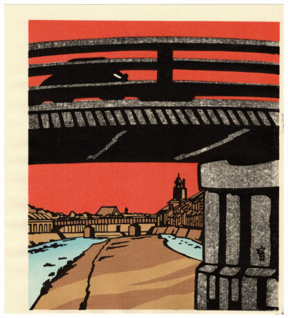 IL GRANDE PONTE DI SANJO A KYOTO (Tokuriki Tomikichiro)